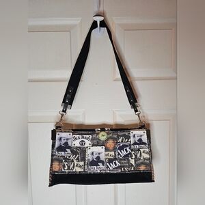 Handmade Jack Daniel’s Novelty Fabric Shoulder Bag Purse